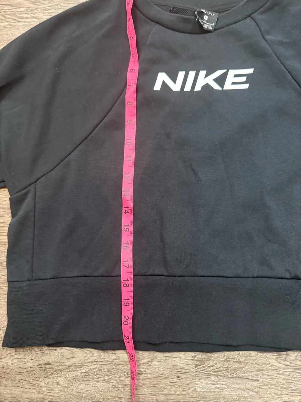 NWOT Women's Nike Black Sweatshirt with White Chest Logo